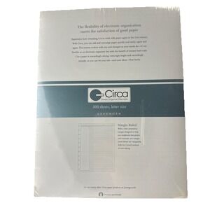 300 Refill Sheets Levenger Circa letter Notebook ADS910 White Ruled Unpunched